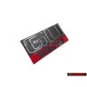 VW Original GLI 16V Avant Embleme Monogramme Logo Noir Rouge - 165853679E