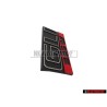 VW Original GLI 16V Avant Embleme Monogramme Logo Noir Rouge - 165853679E