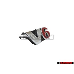 VW Original V6 Avant Embleme Monogramme Logo Chrome Rouge - 1J6853679A GQF