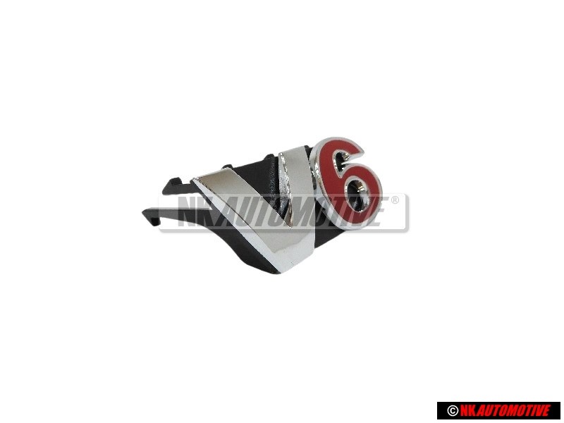 VW Original V6 Avant Embleme Monogramme Logo Chrome Rouge - 1J6853679A GQF