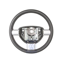 VW Original Volant De Direction (Cuir) Noir/Rouge - 1C0419091BTTBH
