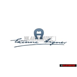 VW Classic Parts Inscription Sur Film Bleu Metallise - 155853687G F26