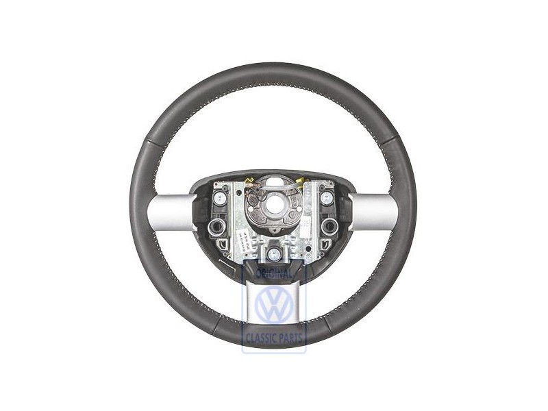 VW Original Volant De Direction (Cuir) Noir/Blanc - 1C0419091DGYXX
