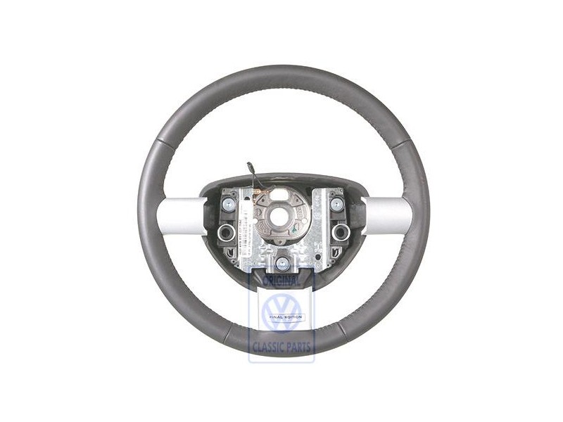VW Original Volant De Direction (Cuir) Noir Satine - 1C0419091DPOBC