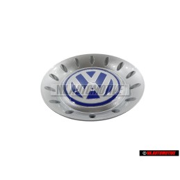 VW Original Enjoliveur De Roue Argent Brillant/Bleu/Blanc - 1C0601149C GTT
