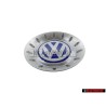 VW Original Enjoliveur De Roue Argent Brillant/Bleu/Blanc - 1C0601149C GTT