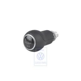 VW Original Pommeau Levier Vitesses (Cuir) Noir - 1C0711141G 6PV