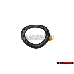 VW Original Etiquette Unleaded Fuel Only - 155010001C