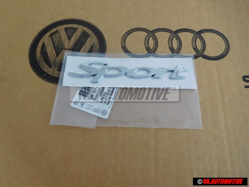 VW Original SPORT Arrière Embleme Monogramme Logo Chrome - 1C0853675 GX2