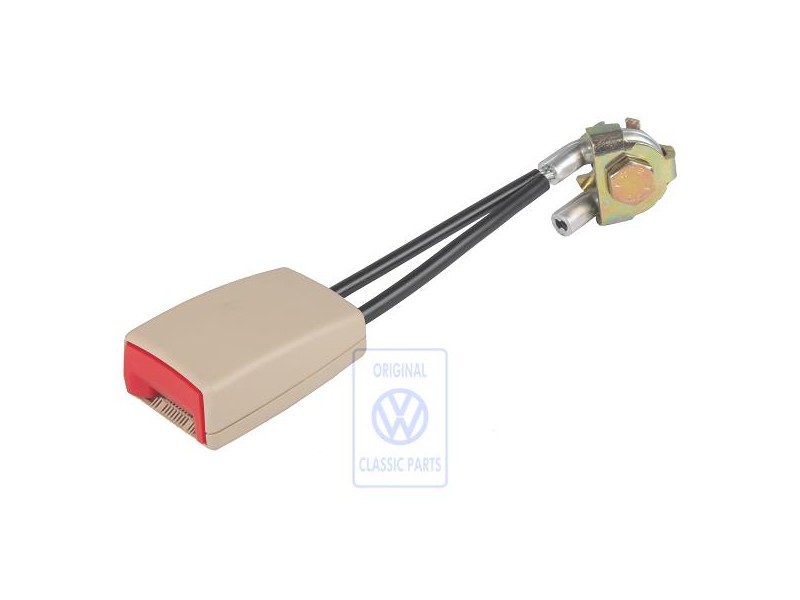 VW Original Boitier De Verrouillage Cream/Rouge Feu - 1C0858493A FSN