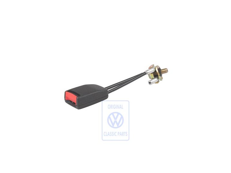 VW Original Boitier De Verrouillage Noir Satin/Rouge Feu - 1C0858676 FCN