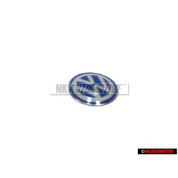 VW Original Clé Embleme Logo Bleu Blanc - 3B0837891