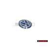 VW Original Clé Embleme Logo Bleu Blanc - 3B0837891
