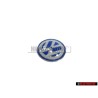 VW Original Clé Embleme Logo Bleu Blanc - 3B0837891