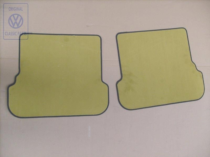 VW Original 1 Jeu Tapis Sol (Textile) Jaune - 1E0061226E GRG