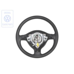 VW Original Volant De Direction (Cuir) Noir/Orange Tropic - 1E0419091E HCB
