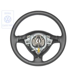 VW Original Volant De Direction (Cuir) Noir - 1E0419091F E74