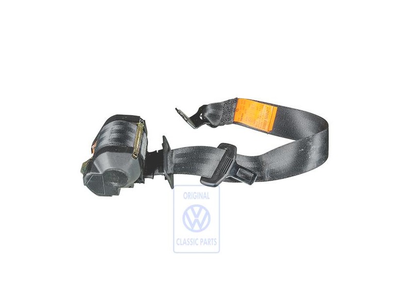 VW Original Ceinture De Securite 3 Points Noir Satine - 1E0857805 B41
