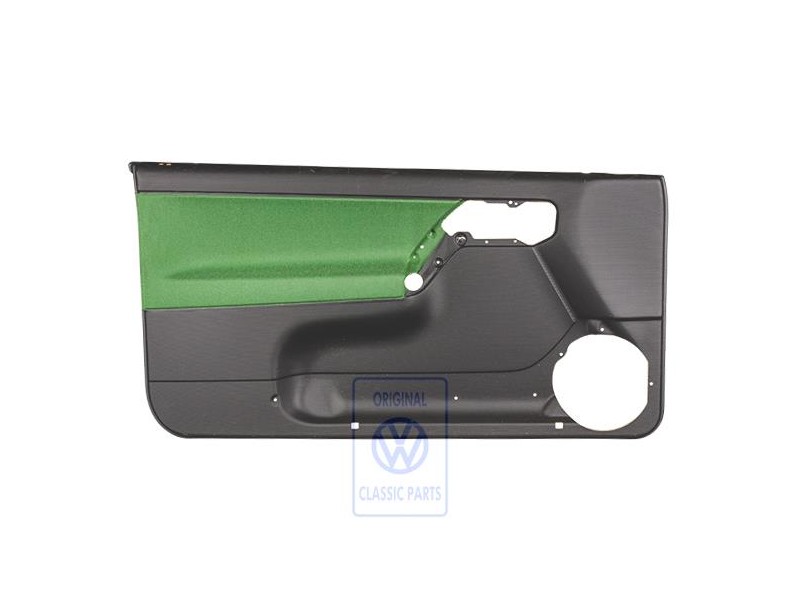 VW Original Garniture De Porte (Tissu) Noir/Vert Cosmic - 1E0867011AKHFQ
