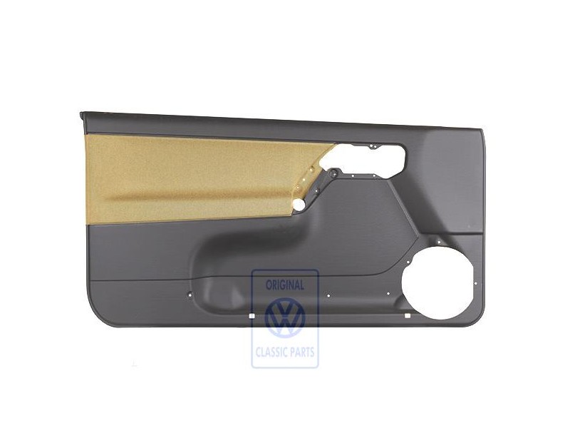 VW Original Garniture De Porte (Tissu) Noir/Jaune Futura - 1E0867011AKHFT