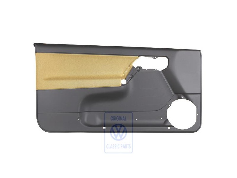 VW Original Garniture De Porte (Tissu) Noir/Jaune Futura - 1E0867011ANHFT