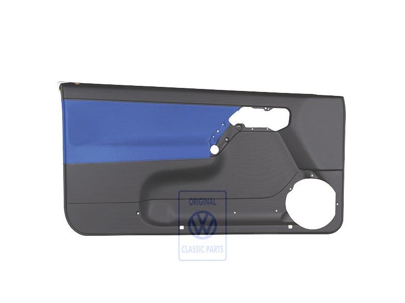 VW Original Garniture De Porte (Tissu) Noir/Bleu Jazz - 1E0867011ATLZQ