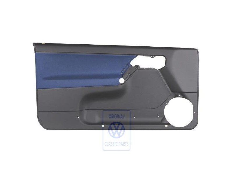 VW Original Garniture De Porte (Tissu) Noir/Orbitblue - 1E0867012AKHFR