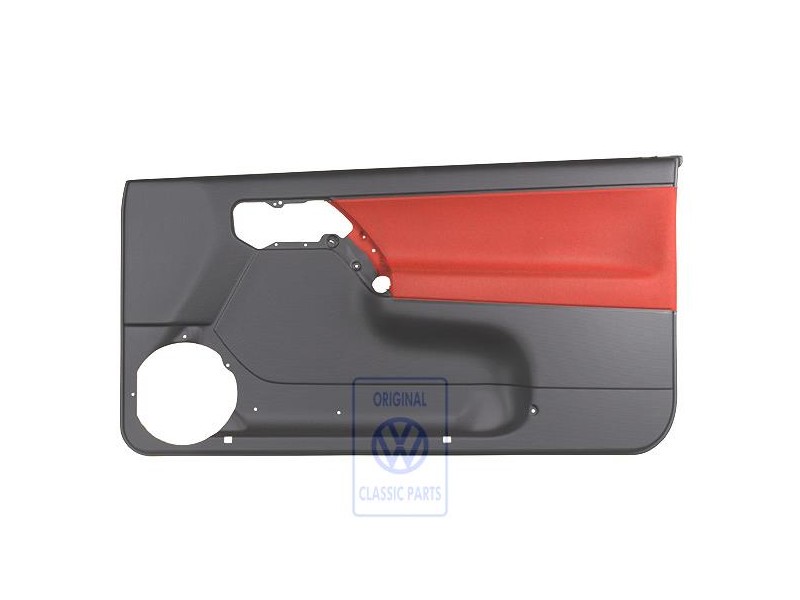 VW Original Garniture De Porte (Tissu) Noir/Orange Tropic - 1E0867012ANHFP