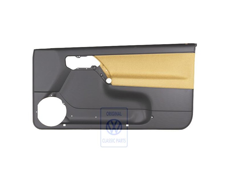 VW Original Garniture De Porte (Tissu) Noir/Jaune Futura - 1E0867012ANHFT
