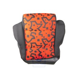 VW Original Garniture De Siege (Tissu) Noir/Orange Tropic - 1E0881405H FVQ