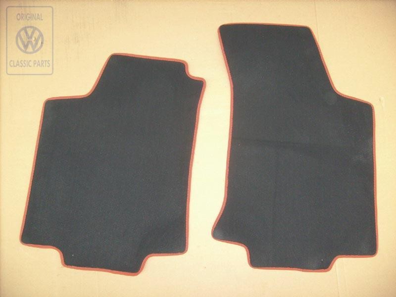 VW Original 1 Serie Tapis Noir/Orange Tropic - 1E1061223E GKV