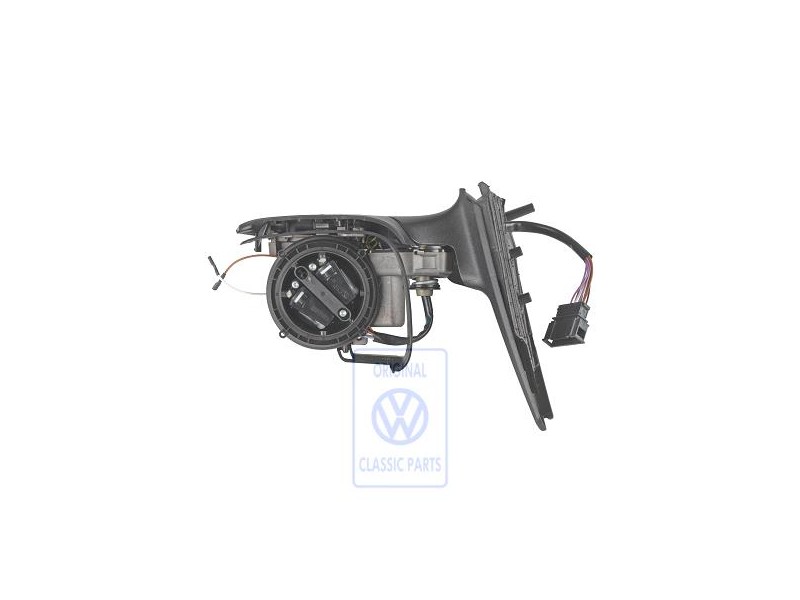 VW Original Coque Retroviseur Exterieur Noir Satine - 1E2857508F 01C