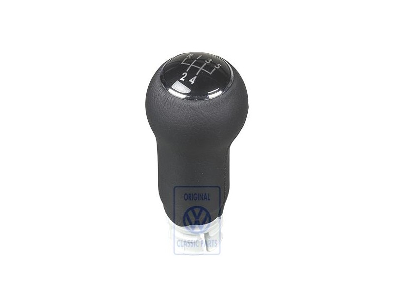 VW Original Pommeau Levier Vitesses (Cuir) Noir - 1J0711141M E74