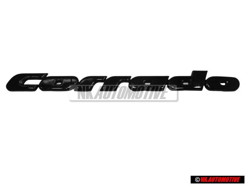 VW Original CORRADO Arrière Embleme Monogramme Logo Noir - 535853687