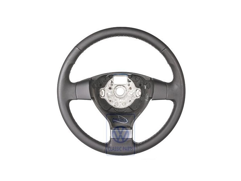 VW Original Volant De Direction (Cuir) Gris Lumineux - 1K0419091EQYRB
