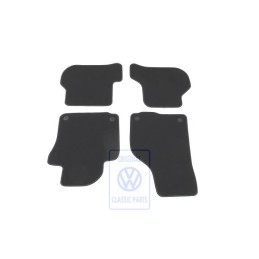 VW Original 1 Serie Tapis Noir/Gris Argent - 1K1863011R RII