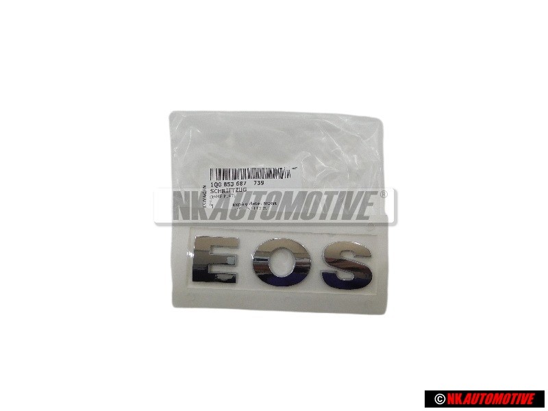 VW Original EOS Arrière Embleme Monogramme Logo Chrome - 1Q0853687 739