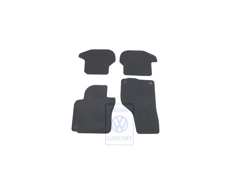 VW Original 1 Serie Tapis Noir - 1Q1863011C WGK