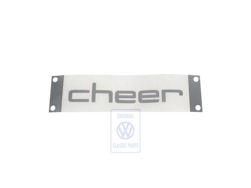 VW Original Inscription Sur Film Argent/Noir - 1S0853433D 4M1
