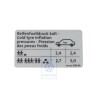 VW Original Etiquette P. Pression De Gonflage Des Pneus - 1T0010390M