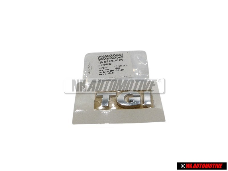 VW Original TGI Arrière Embleme Monogramme Logo Chrome - 1T0853675AK2ZZ