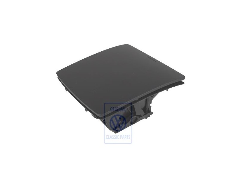 VW Original Casier Rangem. Avec Couvercle Noir - 1T2857921B 3X1