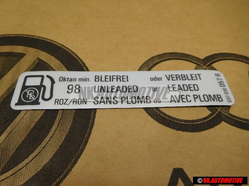 VW Original Etiquette '98 Roz/Ron' - 036000263