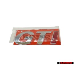 VW Original GTI Arrière Embleme Monogramme Logo Chrome Rouge - 377853687CK