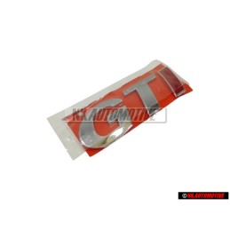VW Original GTI Arrière Embleme Monogramme Logo Chrome Rouge - 377853687CK