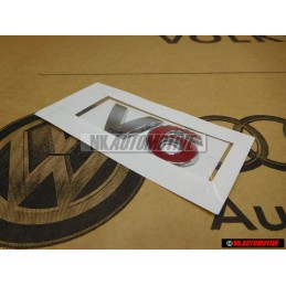 VW Original V6 Arrière Embleme Monogramme Logo Chrome Rouge - 1J0853675H GQF