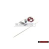 VW Original V6 Arrière Embleme Monogramme Logo Chrome Rouge - 1J0853675H GQF