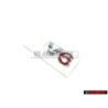 VW Original V6 Arrière Embleme Monogramme Logo Chrome Rouge - 1J0853675H GQF