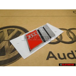 Audi Original S4 Arrière Embleme Monogramme Logo Chrome Rouge - 8D0853737B 2ZZ