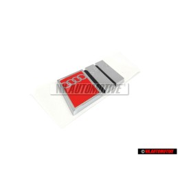 Audi Original S4 Arrière Embleme Monogramme Logo Chrome Rouge - 8D0853737B 2ZZ
